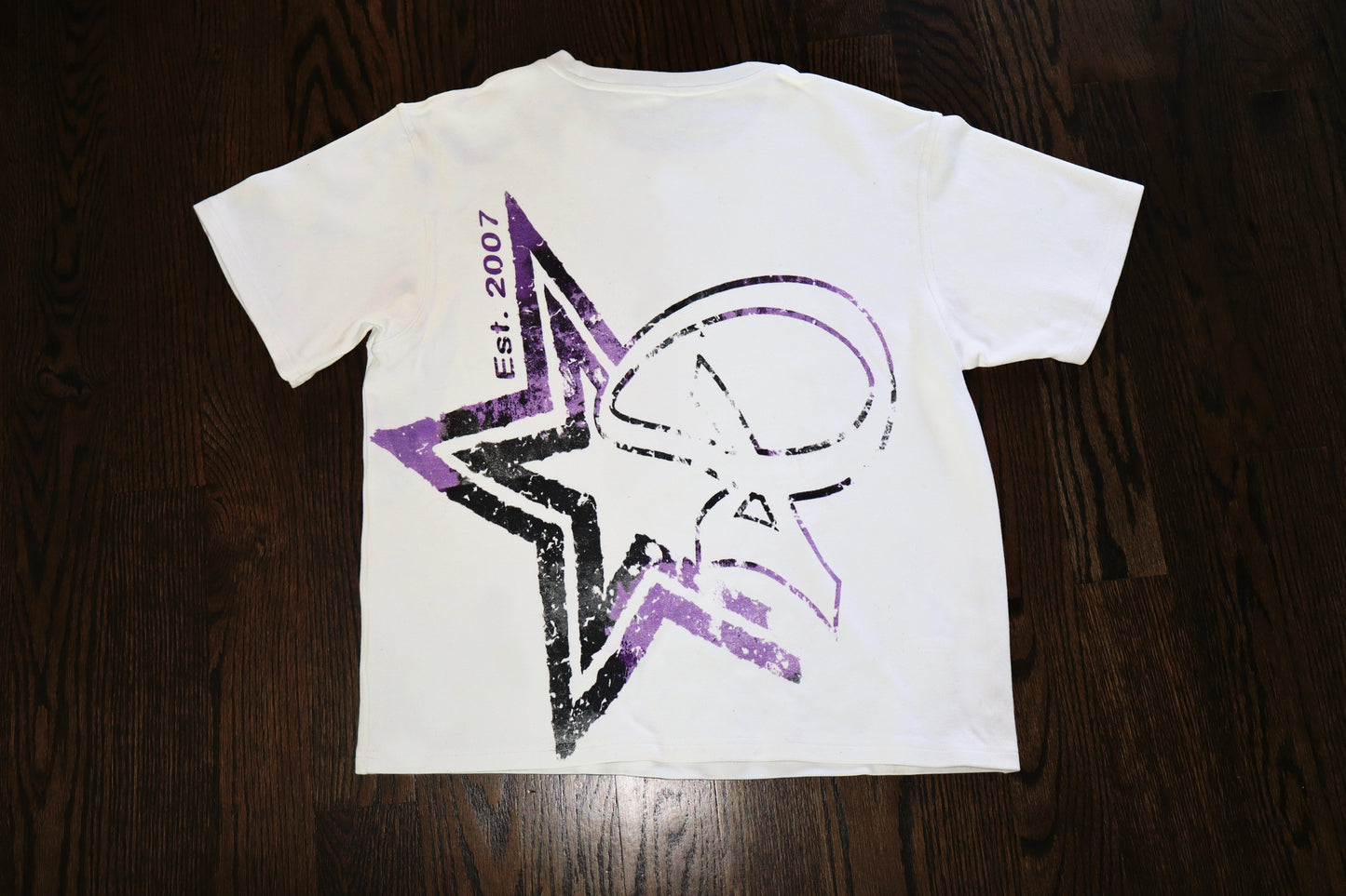 Backbone 2007 Men's White Cropped Boxy Tee